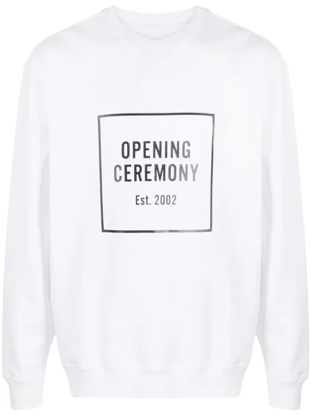 Hanorac crewneck Opening Ceremony alb