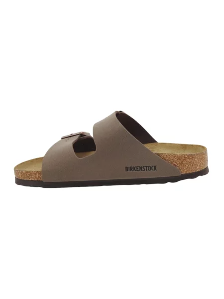 Klapki Birkenstock skórzane brązowe