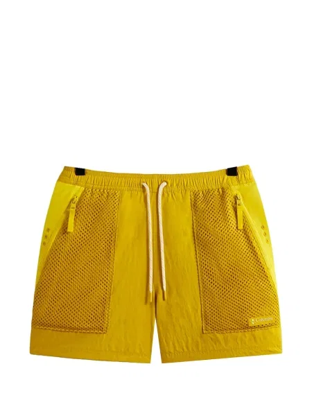 Pantaloni scurți Kith plasă cu cordon galben