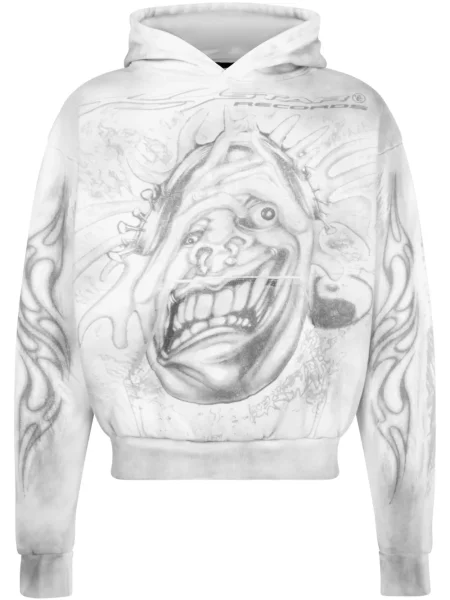 Mikina s kapucí Hellstar bílá