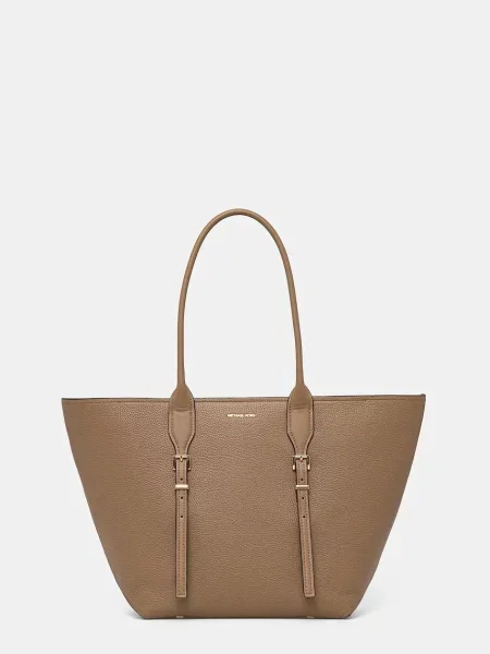 Geanta de piele Michael Michael Kors din piele bej