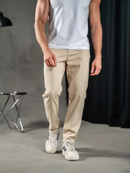 Штани повсякденні TeamV бежевий