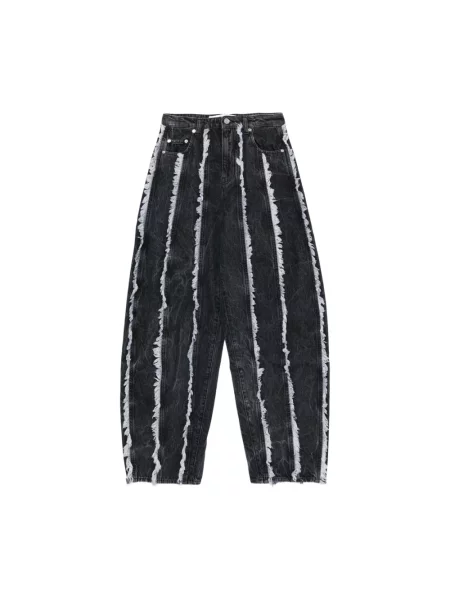 Jeansy Séfr klasyczne z 5 kieszeniami szare