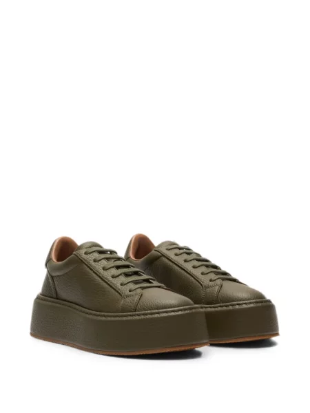 Bőr sneaker Casadei zöld