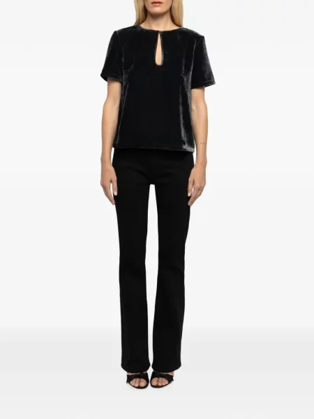 Top Zadig&voltaire de catifea gri
