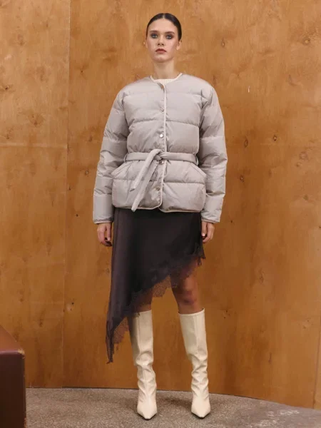 Пуховик MARCHI сіро/бежевий бежевий