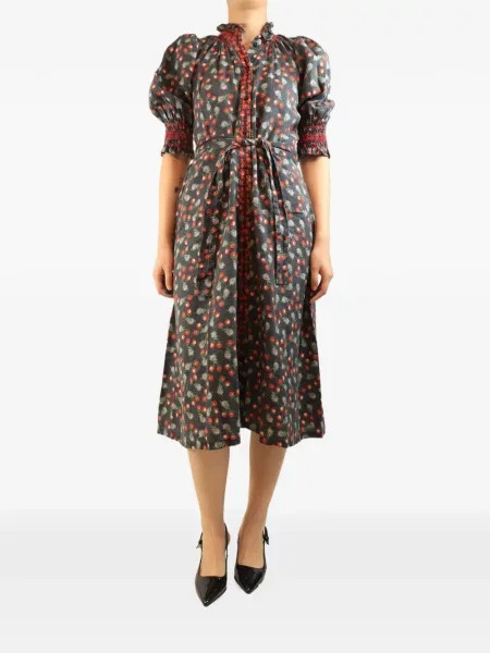 Rochie midi Muzungu Sisters cu imagine gri