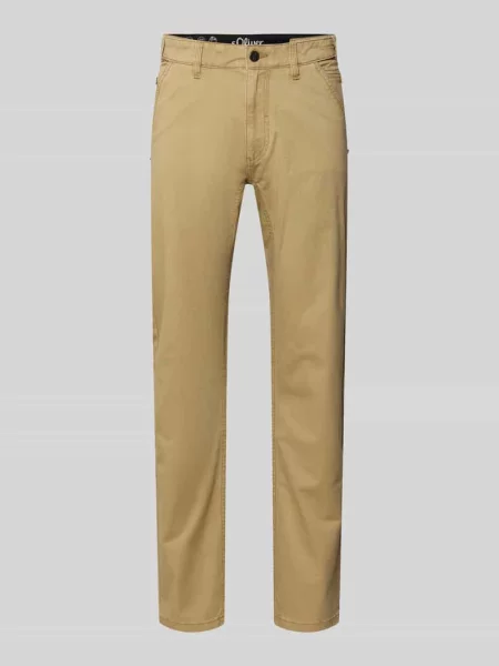 Chinos o kroju regular fit z mieszanki bawełny S.oliver Red Label