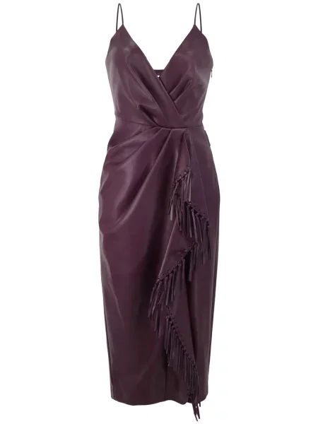 Rochie Simkhai cu franjuri de costum violet
