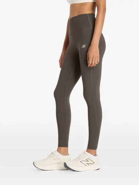 Pantaloni New Balance alergare cu autograf cu dungi roz