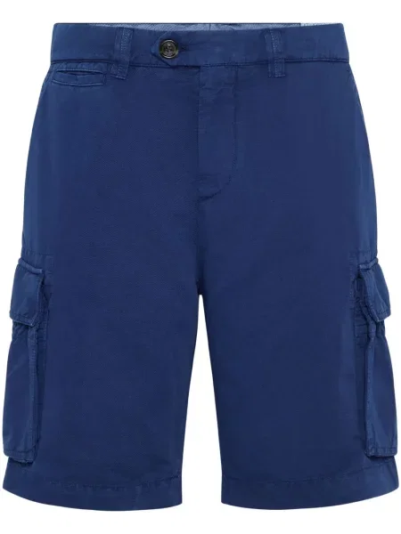 Pantaloni scurți cargo Brunello Cucinelli albastru