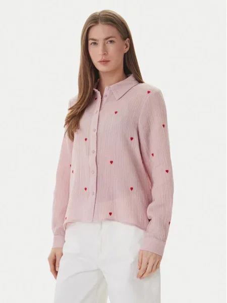 ONLY Cămașă Heart roz