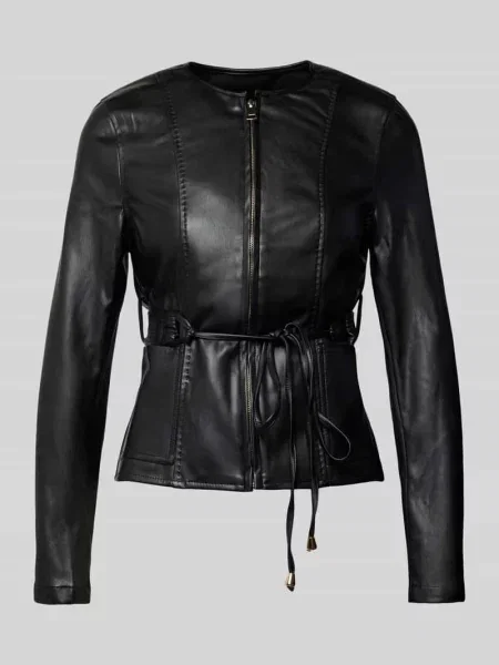 Żakiet z imitacji skóry model ‘Admira’ Guido Maria Kretschmer Woman czarna