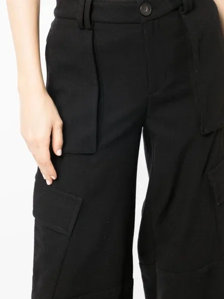Pantaloni Vince de flanelă negru