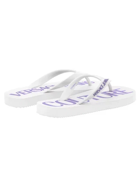 Klapki Versace Jeans Couture białe