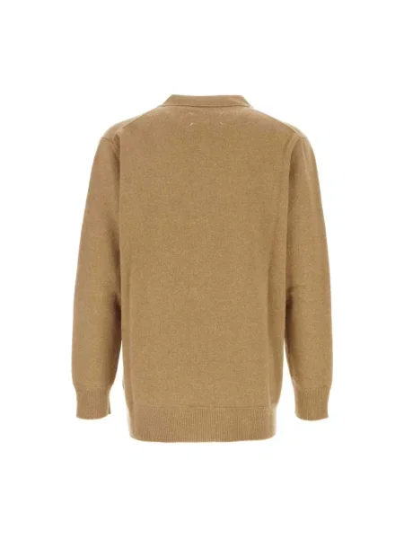 Kardigan Maison Margiela wełniany brązowy