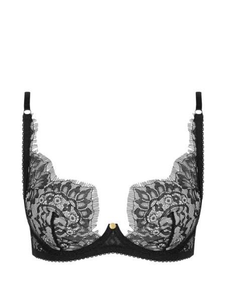Sutien Scandale cu model floral din dantelă negru