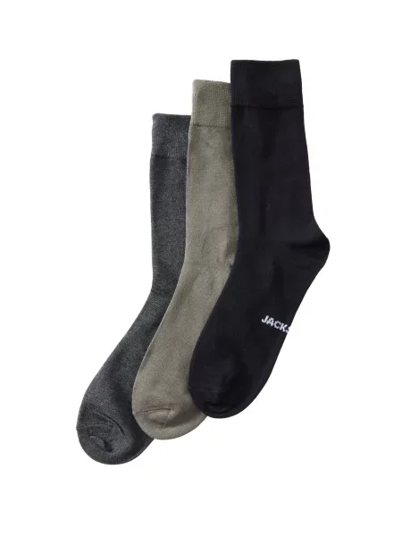 JACK & JONES Șosete JACLOUIS gri fumuriu / verde negru