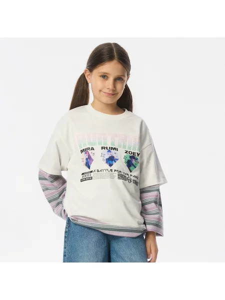 Reserved Tričko Kpop Demon Hunters™ krémová