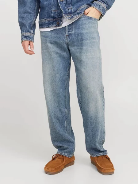 Прямі джинси JACK & JONES синій