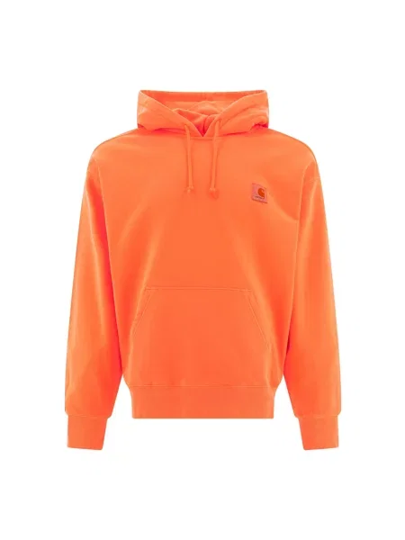 Bluza z kapturem Carhartt Wip pomarańczowa