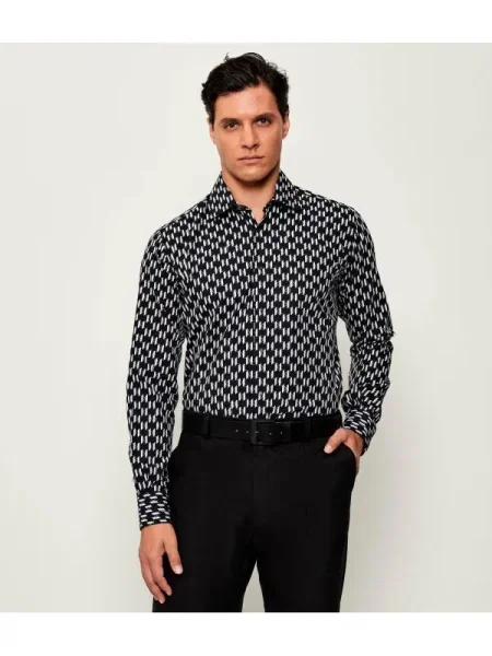 Karl Lagerfeld Cămașă | Modern fit negru