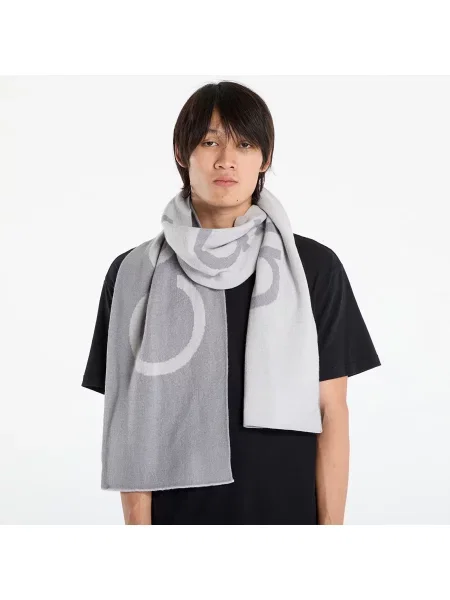 Шерстяной шарф Calvin Klein серый