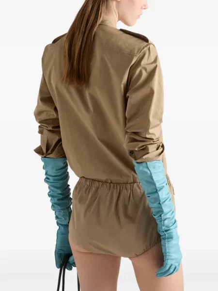 Pantaloni scurți Prada din poplin