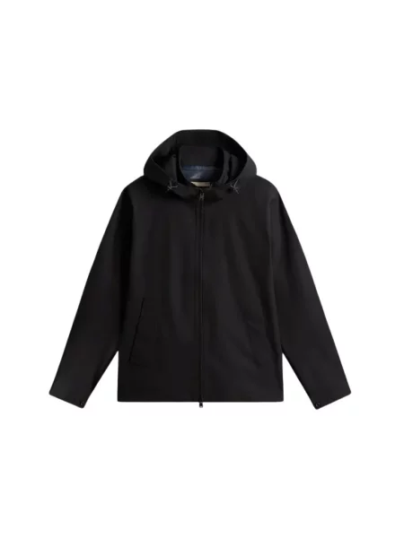 Kurtka Woolrich z kapturem softshell czarna
