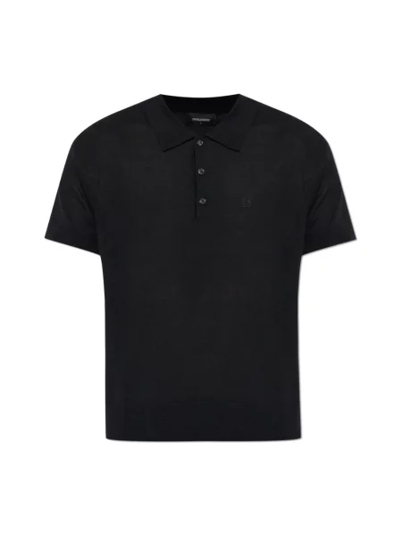 Sweter Dsquared2 wełniany z logo czarny