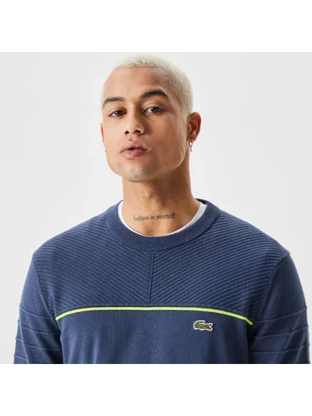 Lacoste Swetry Lacoste granatowy