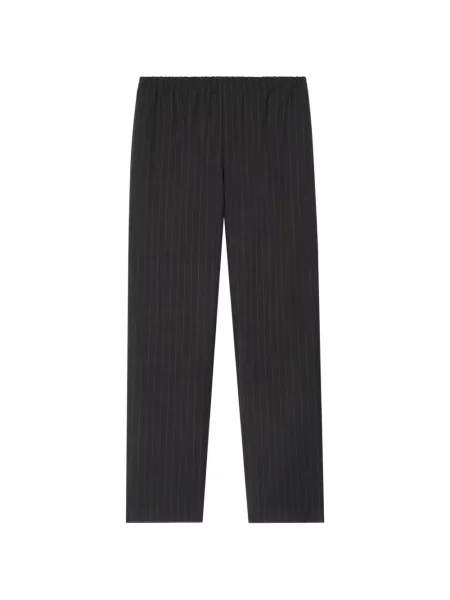 Pantaloni Burberry de lână alergare gri