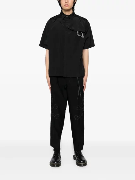 Pantaloni Mastermind Japan cu broderie negru