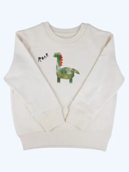 MelaDi Sweater majica Dino' bijela
