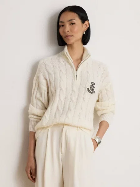 Pulover Lauren Ralph Lauren de lână cu guler înalt