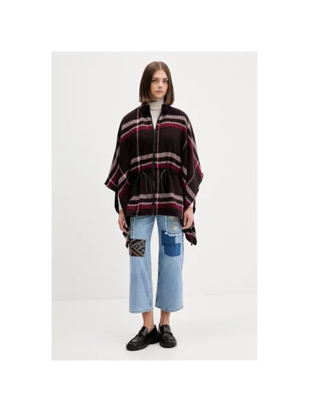 Desigual jeansy PATCHE high waist niebieskie