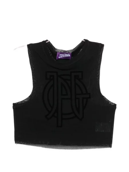 Decupat top Jean Paul Gaultier cu autograf negru