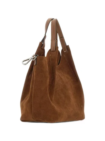 Geantă shopper Gianni Chiarini din piele de căprioară maro