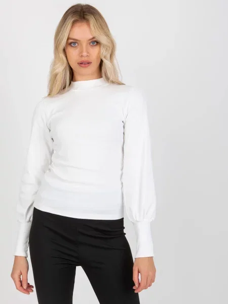 Bluză Fashionhunters alb