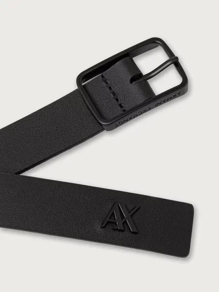 Armani Exchange curea pentru bărbați din piele negru
