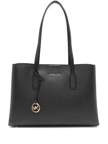 Kožne natikače Michael Michael Kors crna
