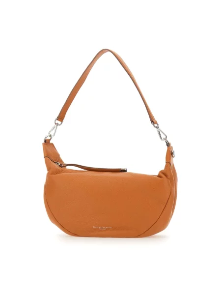 Torebka skórzana Gianni Chiarini pomarańczowa
