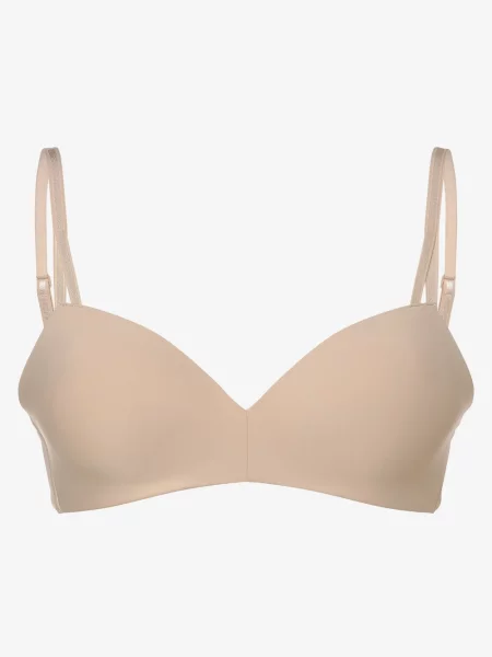Calvin Klein biustonosz push-up Kobiety Sztuczne włókno beżowy|różowy jednolity beżowy