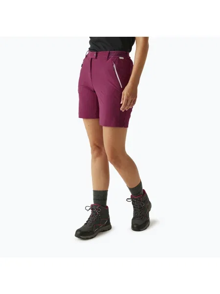 Дамски къси панталони за трекинг REGATTA Mountain II beaujolais виолетово