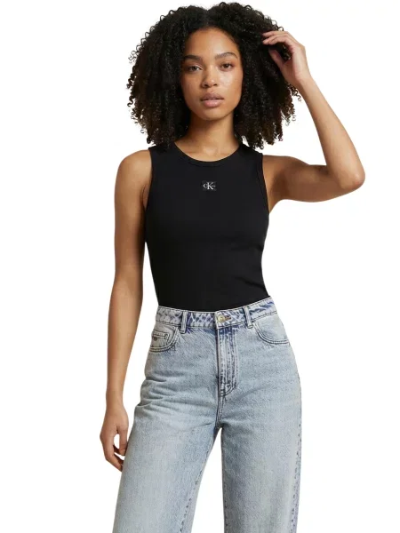 Gulerat maiou Calvin Klein negru