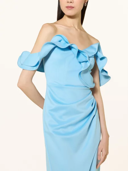 Lipsy Suknia Wieczorowa Z Falbanami blau