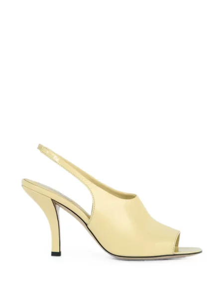 Papuci tip mules Toteme slingback galben