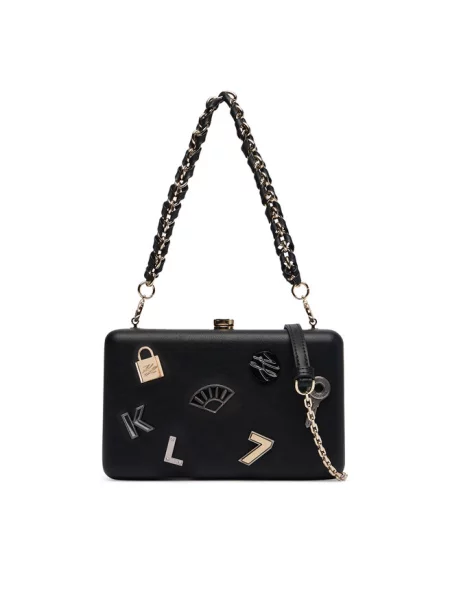 Karl Lagerfeld torebka crossbody z imitacji skóry K/SOIREE czarna