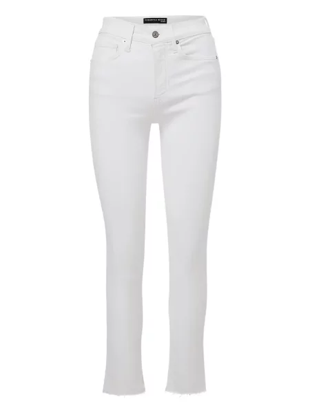 Blugi evazați Veronica Beard alb