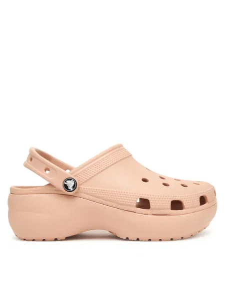 Natikači Crocs Classic Platform Clog bež